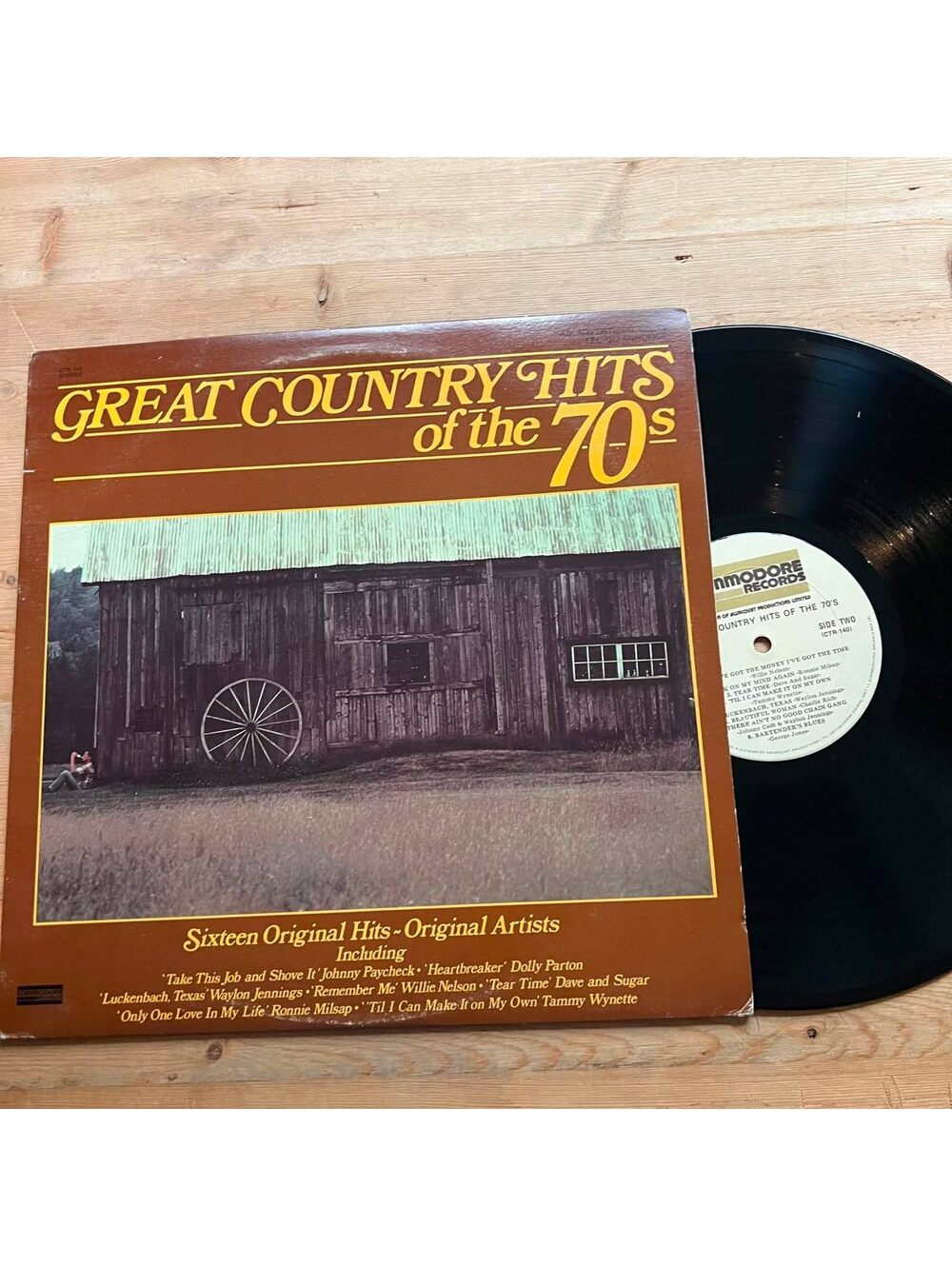 Various - Great Country Hits of the 70s 33rpm VG+ VR25